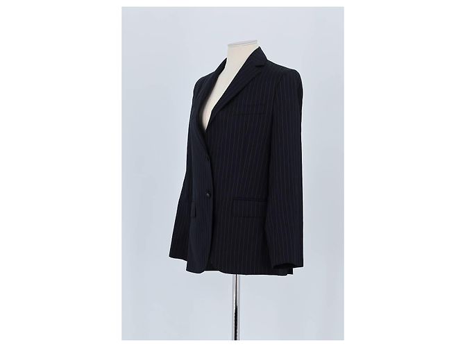 Autre Marque Marineblauer Wollblazer - Ansicht 4