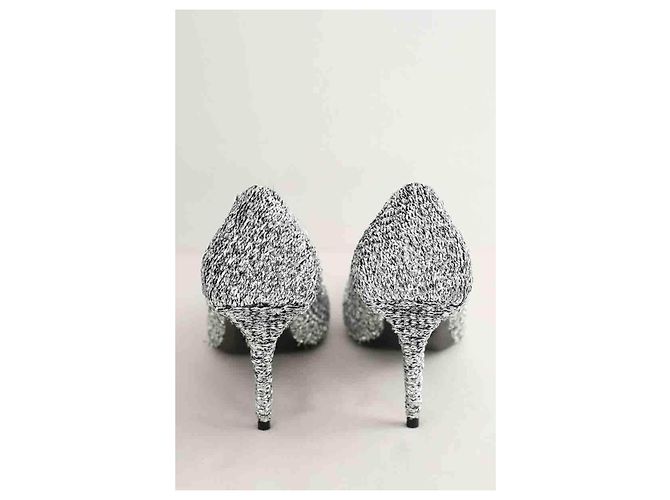 Tacchi Balenciaga Argento in Tessuto Taglia 39 - vista 2