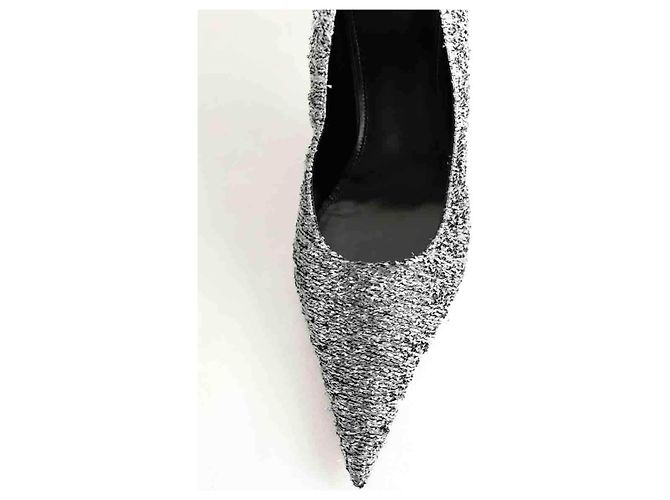 Tacchi Balenciaga Argento in Tessuto Taglia 39 - vista 4