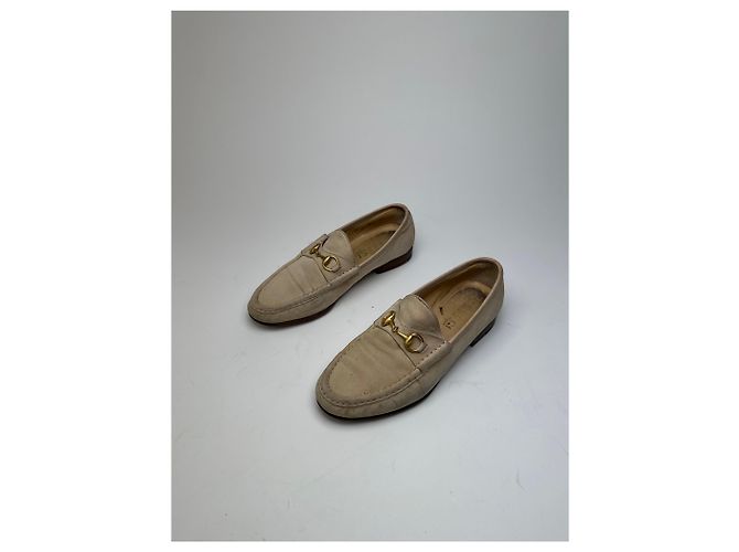 Mocassini Suese Horsebit Vintage Gucci Beige EU37 - vista 10