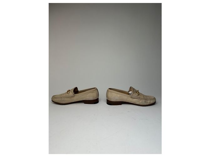 Mocassini Suese Horsebit Vintage Gucci Beige EU37 - vista 2