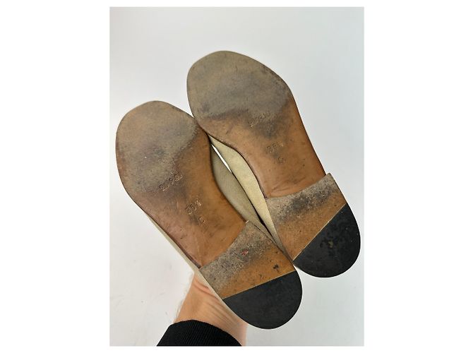Mocassini Suese Horsebit Vintage Gucci Beige EU37 - vista 9
