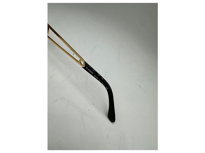 Occhiali da sole vintage Fendi Nero Oro D'oro - vista 5