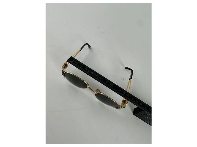 Occhiali da sole vintage Fendi Nero Oro D'oro - vista 9