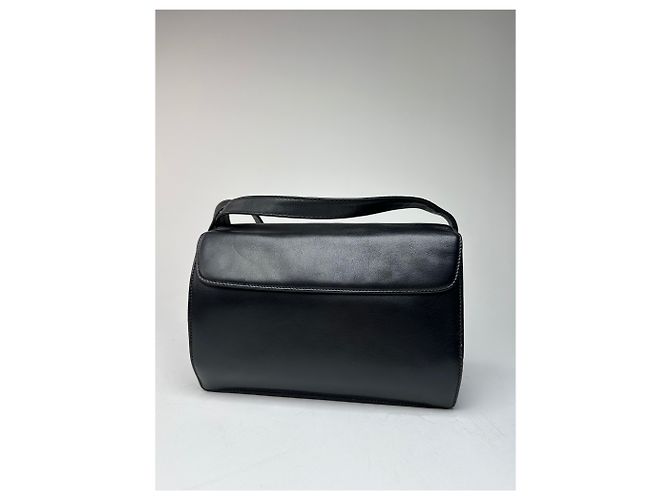 Vintage Givenchy Leder 4G Schultertasche Schwarz - Ansicht 10