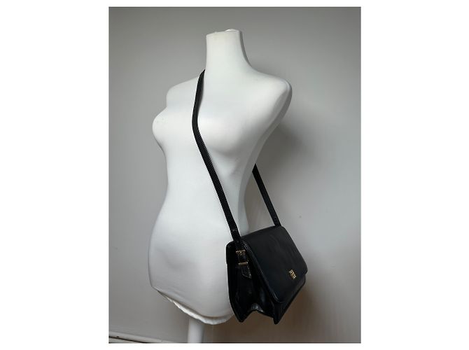 Vintage Givenchy Leder 4G Schultertasche Schwarz - Ansicht 3