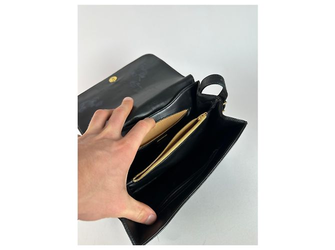 Vintage Givenchy Leder 4G Schultertasche Schwarz - Ansicht 4