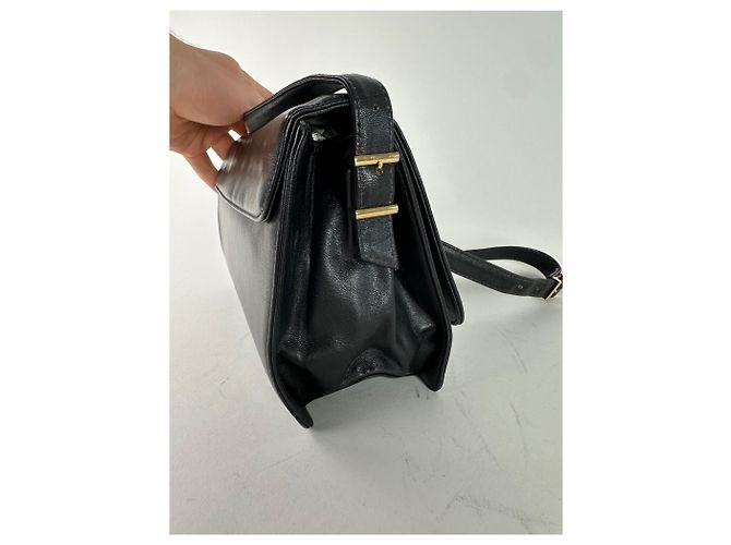 Vintage Givenchy Leder 4G Schultertasche Schwarz - Ansicht 9
