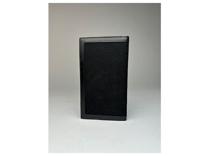 Céline Vintage Celine Paris Monogram Leather Card / ID Holder  black - view 2