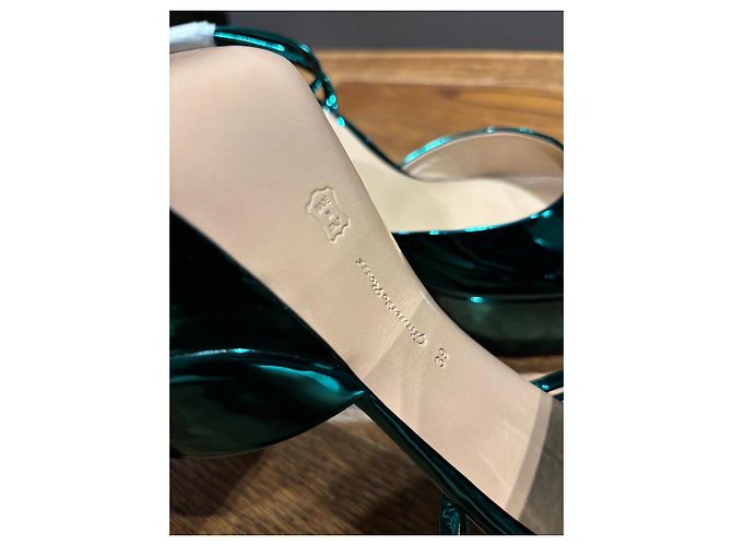 Gianvito Rossi Dua 70 Metallic Grün 39 - Ansicht 3