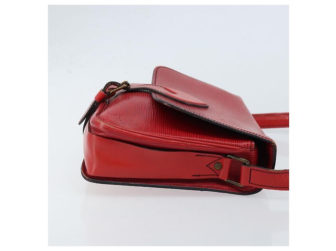 Louis Vuitton Cartouchiere Epi Leather MM Rosso - vista 3