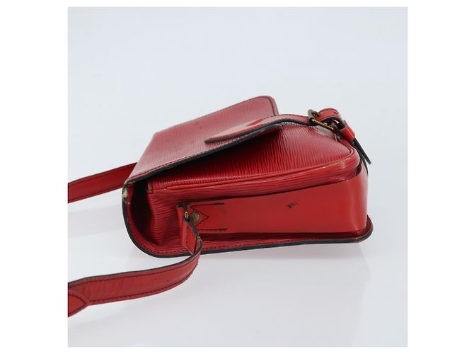 Louis Vuitton Cartouchiere Epi Leather MM Rosso - vista 4