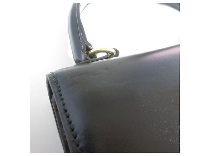 Céline Borsa a mano in pelle con catena Celine Nero - vista 17