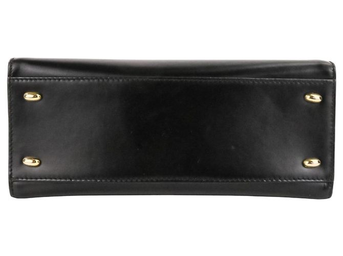 Céline Borsa a mano in pelle con catena Celine Nero - vista 5