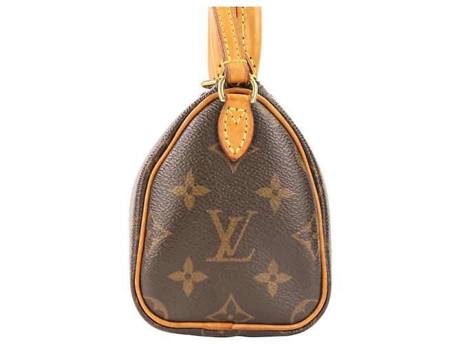 Pochette a Spalla Nano Speedy Monogram Louis Vuitton Marrone - vista 4