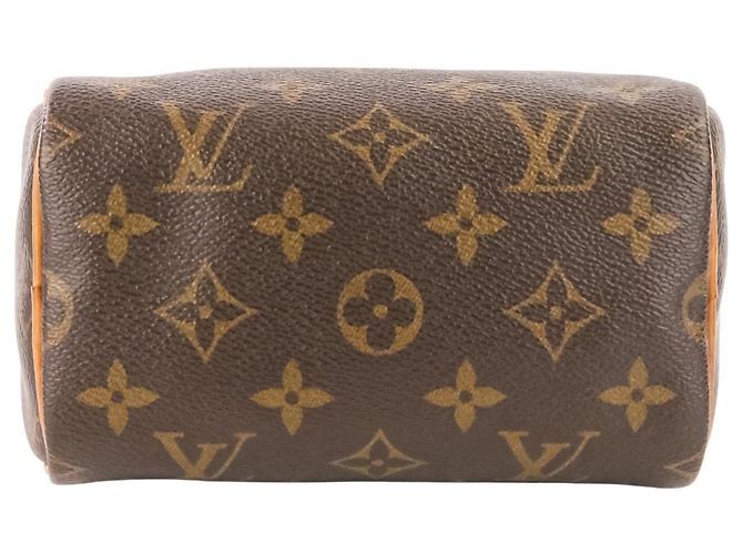 Pochette a Spalla Nano Speedy Monogram Louis Vuitton Marrone - vista 5