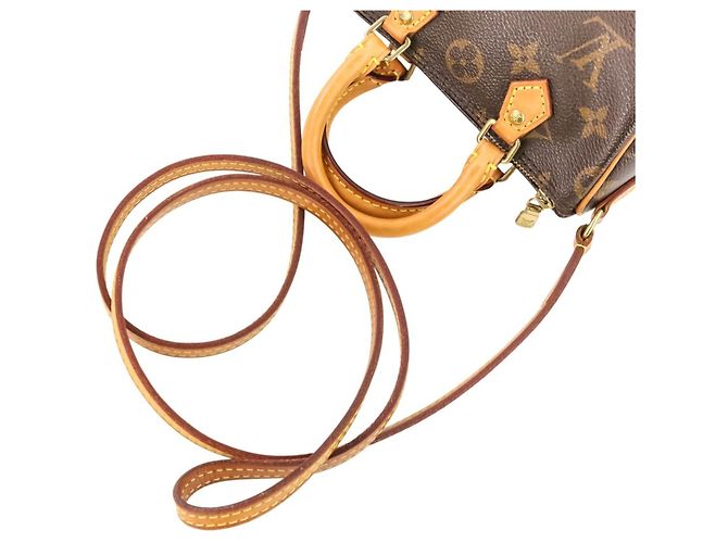 Pochette a Spalla Nano Speedy Monogram Louis Vuitton Marrone - vista 7