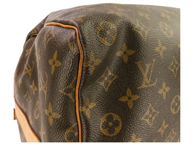 Borsa Boston Keepall Bandoulière 60 Monogramma Louis Vuitton Marrone - vista 14