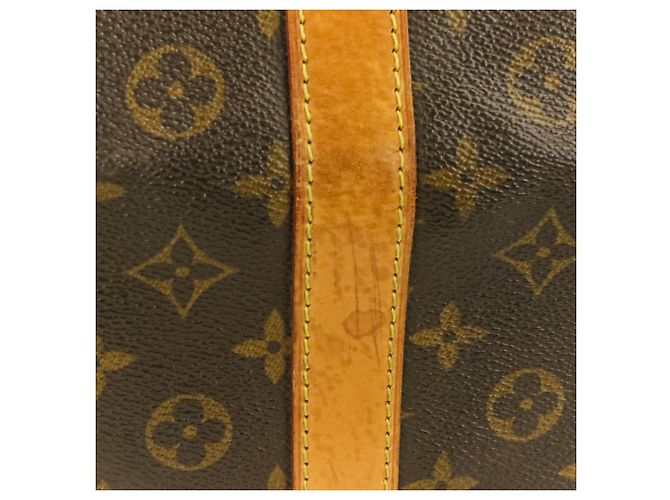 Borsa Boston Keepall Bandoulière 60 Monogramma Louis Vuitton Marrone - vista 15