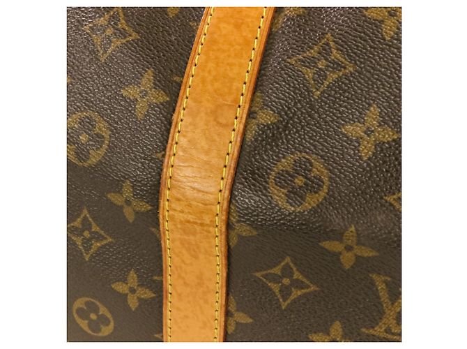 Borsa Boston Keepall Bandoulière 60 Monogramma Louis Vuitton Marrone - vista 17