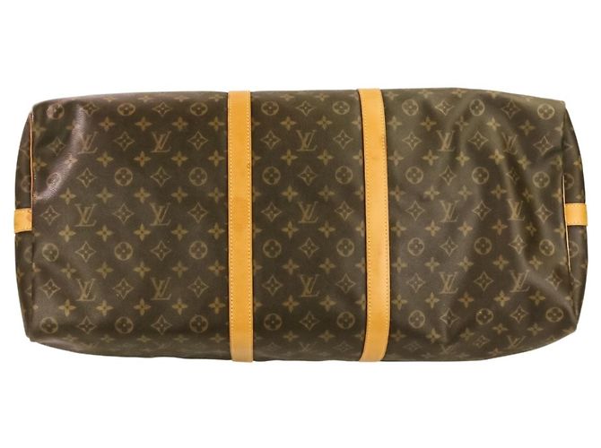 Borsa Boston Keepall Bandoulière 60 Monogramma Louis Vuitton Marrone - vista 4