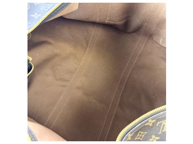 Borsa Boston Keepall Bandoulière 60 Monogramma Louis Vuitton Marrone - vista 5