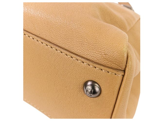 Borsa a mano/spalla Fendi Peekaboo 2 in 1 Marrone Beige - vista 12