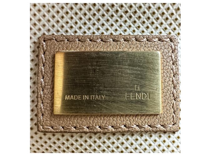 Borsa a mano/spalla Fendi Peekaboo 2 in 1 Marrone Beige - vista 8