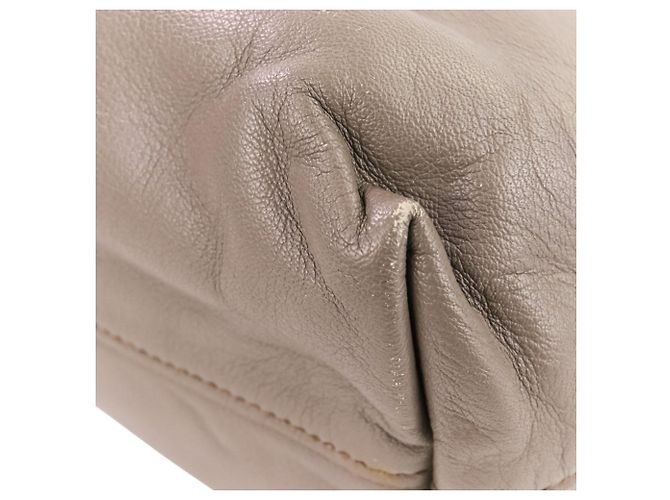 Borsa tote e a spalla Prada in pelle grigia a 2 vie Grigio - vista 13