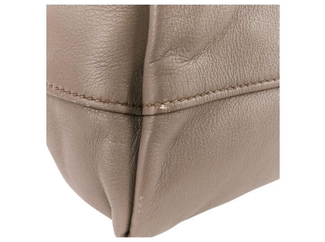 Borsa tote e a spalla Prada in pelle grigia a 2 vie Grigio - vista 14
