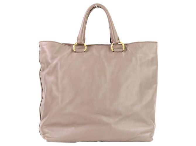 Borsa tote e a spalla Prada in pelle grigia a 2 vie Grigio - vista 4