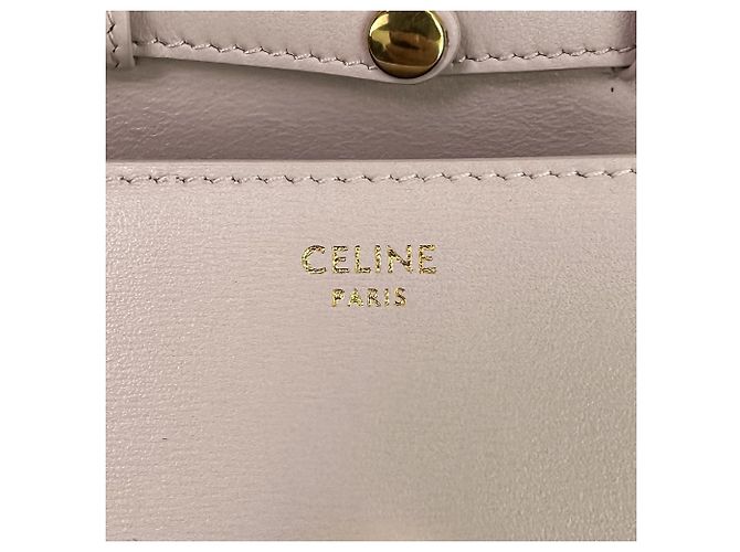 Céline Mini borsa a spalla Celine Triomphe Chain con porta carte Rosa - vista 10
