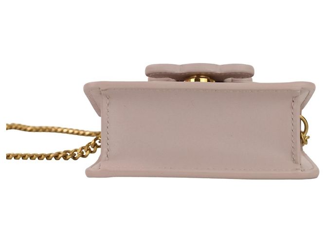 Céline Mini borsa a spalla Celine Triomphe Chain con porta carte Rosa - vista 6