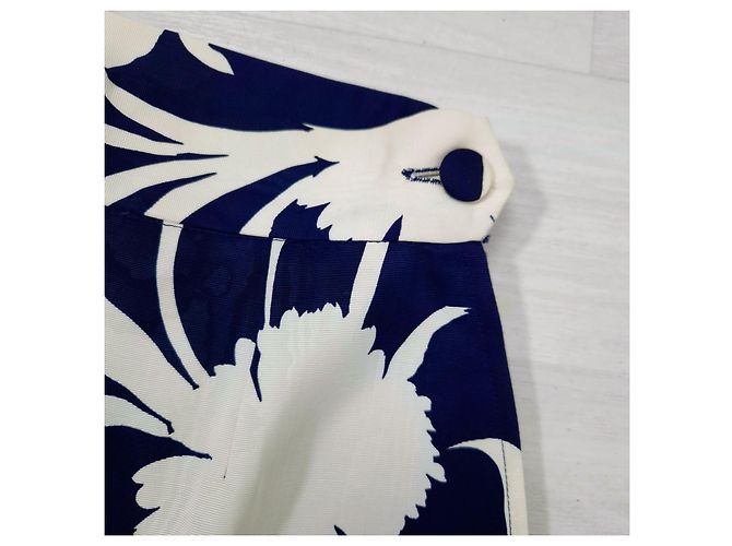 Gonna Moschino floreale bianca e blu Bianco - vista 6