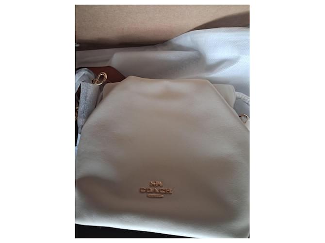 Borsa a secchiello Coach in pelle bianca Bianco - vista 10