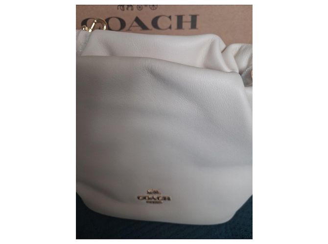 Borsa a secchiello Coach in pelle bianca Bianco - vista 2