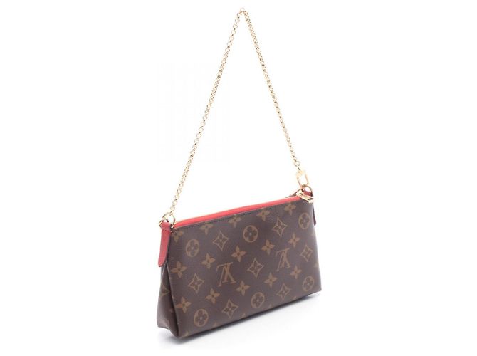 Borsa a mano Pallas di Louis Vuitton Marrone Rosso Fuschia Monogramma - vista 2