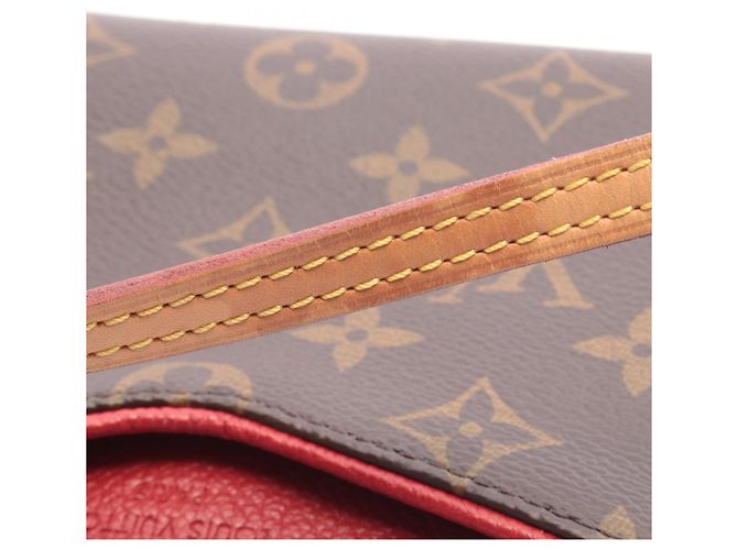 Borsa a mano Pallas di Louis Vuitton Marrone Rosso Fuschia Monogramma - vista 7