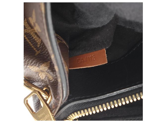 Borsa Pallas Louis Vuitton Marrone Nero Monogramma - vista 5