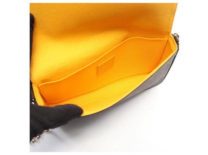 Vivienne Borsa a Spalla Pochette Felicie Louis Vuitton Marrone Multicolore Monogramma - vista 3