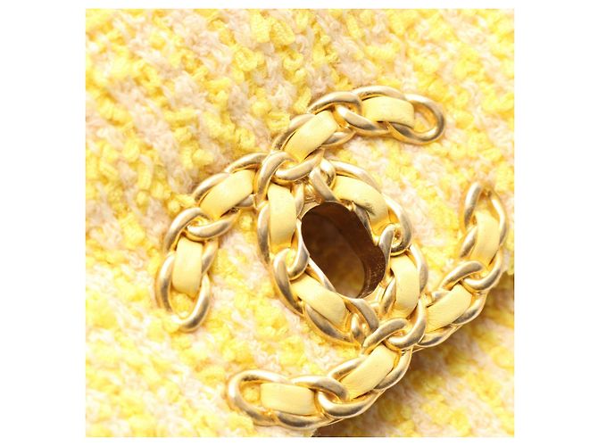 Borsa a Spalla Matelassé Chanel 19 Dixneuf Giallo - vista 7