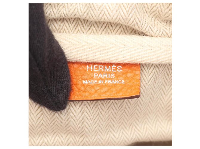 Borsa Hermès Victoria 35 arancione - vista 4