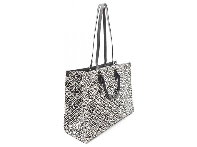 Borsa Tote OnTheGo GM Louis Vuitton Marrone Nero - vista 2