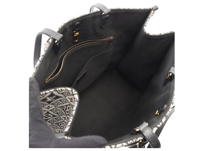 Borsa Tote OnTheGo GM Louis Vuitton Marrone Nero - vista 3
