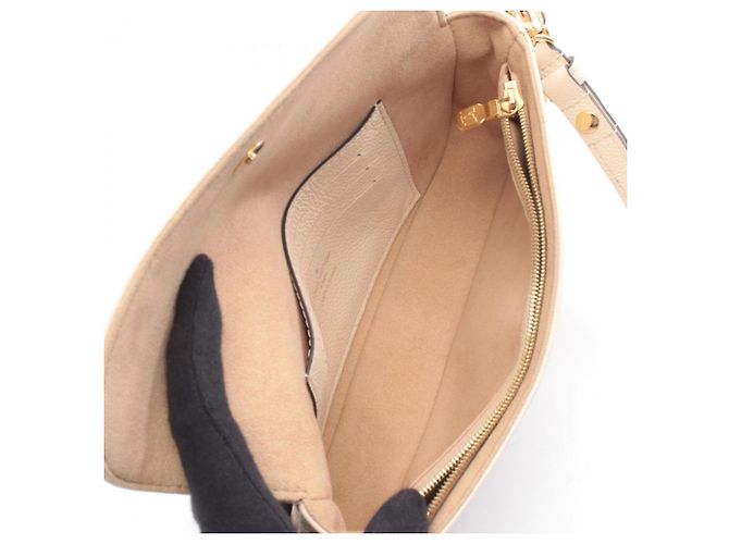 Borsa Ivy Wallet on Chain Louis Vuitton Beige - vista 3