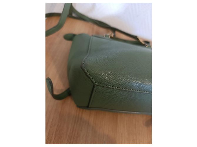 Borsa a mano Céline in pelle verde oliva - vista 11