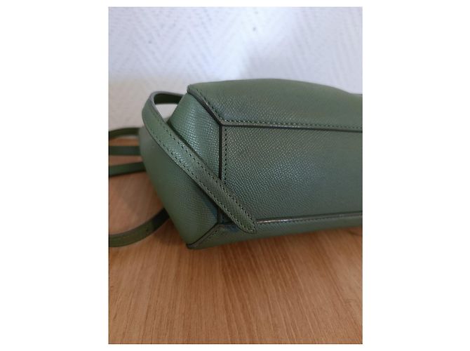 Borsa a mano Céline in pelle verde oliva - vista 14