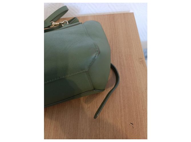 Borsa a mano Céline in pelle verde oliva - vista 15