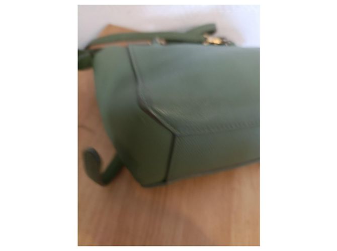 Borsa a mano Céline in pelle verde oliva - vista 16