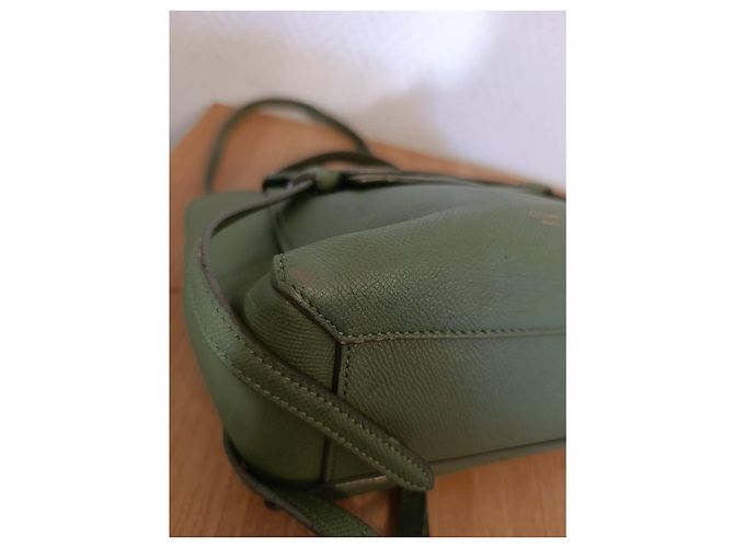 Borsa a mano Céline in pelle verde oliva - vista 17
